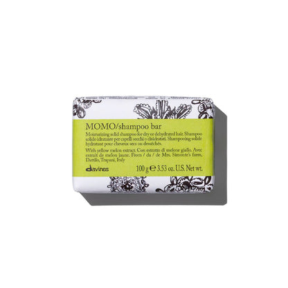 Davines MOMO Shampoo Bar: Moisturizing Solid Shampoo for Dry or Dehydrated Hair 100g